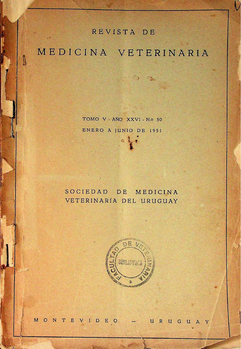 					Ver Vol. 5 Núm. 50 (1951): Revista de Medicina Veterinaria
				